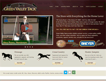 Tablet Screenshot of greenvalleytack.com